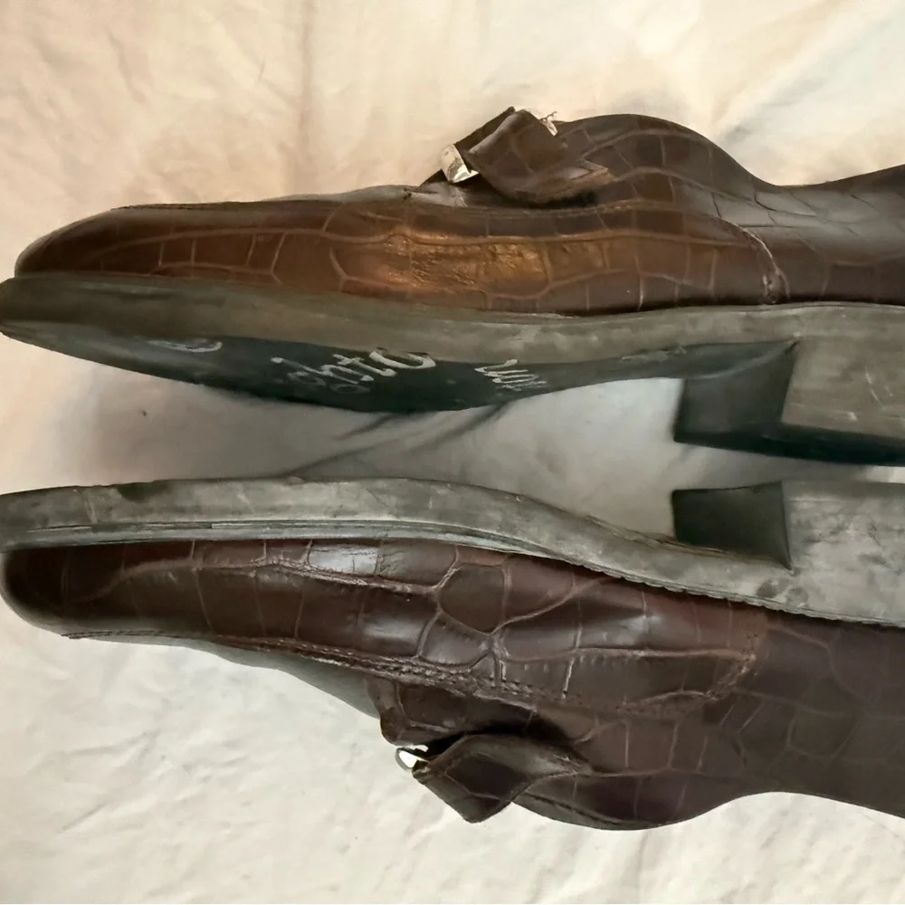 🔴 Brighton NWOT brown alligator design shoes - Picture 3 of 9